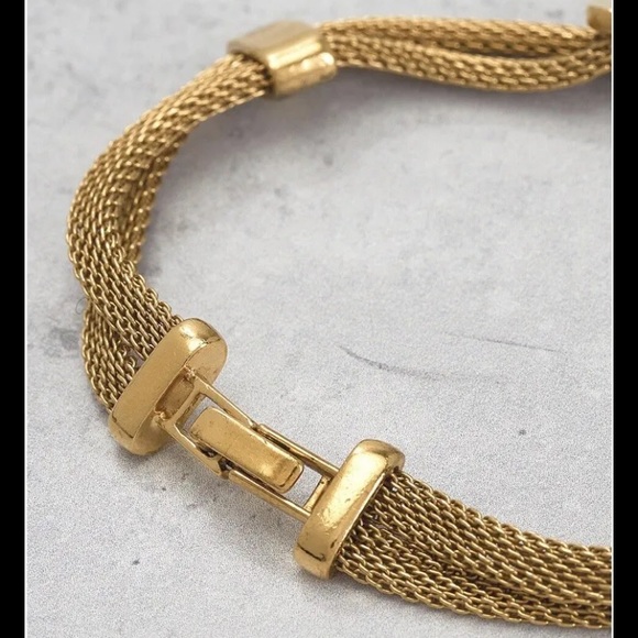 Chanel Logo Bangle Bracelet Womens Made in France Gold Plated Circa 1998 RARE - Picture 7 of 10